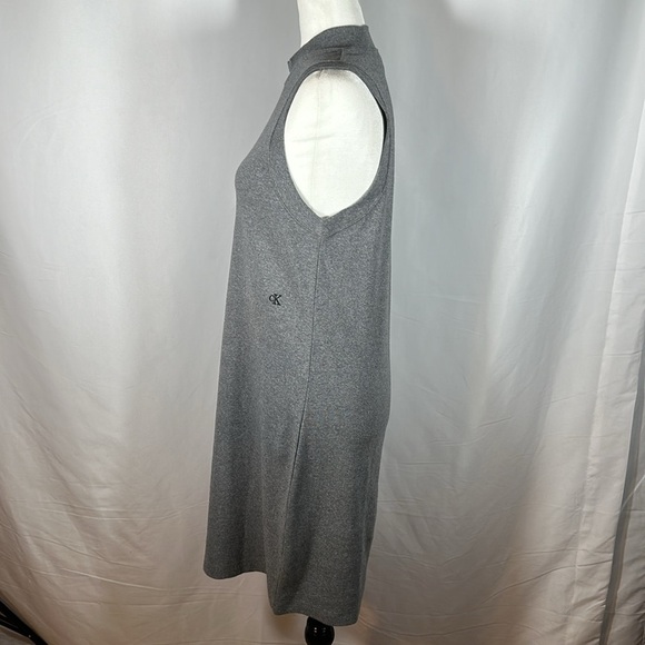 Calvin Klein Grey Knit Sleeveless Dress - Picture 3 of 10